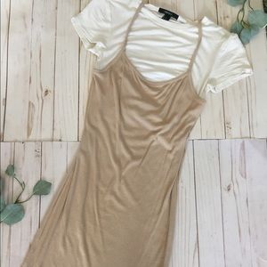 Cream and White dress